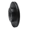 E-Line Drilled & Slotted Black Brake Rotor, 2015-2020 GM, Position: Front Right - image 2