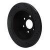 E-Line Drilled & Slotted Black Brake Rotor, 2015-2020 GM, Position: Rear Left - image 4