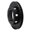 E-Line Drilled & Slotted Black Brake Rotor, 1971-1991 Fits Multiple Makes/Models, Position: Front Right - image 2