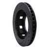 E-Line Drilled & Slotted Black Brake Rotor, 1971-1991 Fits Multiple Makes/Models, Position: Front Right - image 4