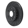 E-Line Drilled & Slotted Black Brake Rotor, 2009-2020 GM, Position: Front Left - image 2