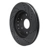 E-Line Drilled & Slotted Black Brake Rotor, 2009-2020 GM, Position: Front Left - image 4
