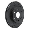 E-Line Drilled & Slotted Black Brake Rotor, 2009-2020 GM, Position: Front Right - image 2