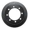 E-Line Drilled & Slotted Black Brake Rotor, Fits Select GM, Position: Rear Left - image 1