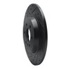 E-Line Drilled & Slotted Black Brake Rotor, 2011-2015 VPG, Position: Rear Left - image 2