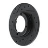E-Line Drilled & Slotted Black Brake Rotor, 1985-1994 GM, Position: Front Left - image 2