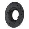 E-Line Drilled & Slotted Black Brake Rotor, 1985-1994 GM, Position: Front Left - image 4