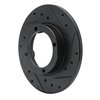E-Line Drilled & Slotted Black Brake Rotor, 1985-1994 GM, Position: Front Right - image 2