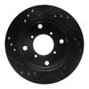 E-Line Drilled & Slotted Black Brake Rotor, 1989-2001 GM, Position: Front Right - image 4