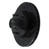 E-Line Drilled & Slotted Black Brake Rotor, 1991-1996 GM, Position: Front Right - image 2