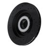 E-Line Drilled & Slotted Black Brake Rotor, 1991-1996 GM, Position: Front Right - image 4
