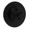 E-Line Drilled & Slotted Black Brake Rotor, 1984-1987 GM, Position: Front Right - image 2