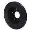 E-Line Drilled & Slotted Black Brake Rotor, 1978-1981 GM, Position: Rear Left - image 4