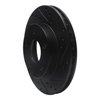 E-Line Drilled & Slotted Black Brake Rotor, 1978-1981 GM, Position: Rear Right - image 2
