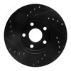 E-Line Drilled & Slotted Black Brake Rotor, 1990-2005 GM, Position: Front Right - image 3