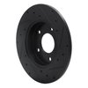 E-Line Drilled & Slotted Black Brake Rotor, 1992-2005 GM, Position: Rear Left - image 4
