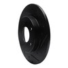E-Line Drilled & Slotted Black Brake Rotor, 1992-2005 GM, Position: Rear Right - image 3