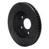 E-Line Drilled & Slotted Black Brake Rotor, 1997-2005 GM, Position: Front Left - image 4