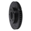 E-Line Drilled & Slotted Black Brake Rotor, 1997-2005 GM, Position: Front Right - image 4