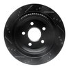 E-Line Drilled & Slotted Black Brake Rotor, 1998-2002 GM, Position: Rear Right - image 2