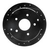 E-Line Drilled & Slotted Black Brake Rotor, 2004-2004 GM, Position: Rear Left - image 3