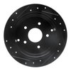 E-Line Drilled & Slotted Black Brake Rotor, 2004-2004 GM, Position: Rear Right - image 2