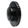 E-Line Drilled & Slotted Black Brake Rotor, 2005-2006 GM, Position: Front Left - image 2
