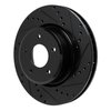 E-Line Drilled & Slotted Black Brake Rotor, 2005-2006 GM, Position: Front Right - image 2