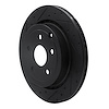 E-Line Drilled & Slotted Black Brake Rotor, 2008-2017 GM, Position: Rear Left - image 1