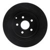 E-Line Drilled & Slotted Black Brake Rotor, 2008-2017 GM, Position: Rear Left - image 2
