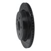 E-Line Drilled & Slotted Black Brake Rotor, 2008-2017 GM, Position: Rear Right - image 2