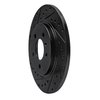 E-Line Drilled & Slotted Black Brake Rotor, 2005-2005 GM, Position: Rear Left - image 3