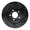 E-Line Drilled & Slotted Black Brake Rotor, 2005-2005 GM, Position: Rear Left - image 2