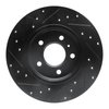 E-Line Drilled & Slotted Black Brake Rotor, 2005-2005 GM, Position: Rear Right - image 2