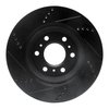 E-Line Drilled & Slotted Black Brake Rotor, 2006-2009 GM, Position: Front Right - image 4