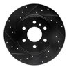 E-Line Drilled & Slotted Black Brake Rotor, 2006-2006 GM, Position: Rear Left - image 4