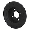 E-Line Drilled & Slotted Black Brake Rotor, 1991-1998 GM, Position: Rear Left - image 1