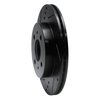 E-Line Drilled & Slotted Black Brake Rotor, 1991-2002 GM, Position: Front Left - image 3