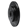 E-Line Drilled & Slotted Black Brake Rotor, 1991-2002 GM, Position: Front Right - image 1