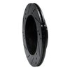 E-Line Drilled & Slotted Black Brake Rotor, 1991-2002 GM, Position: Front Right - image 2