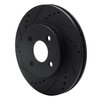 E-Line Drilled & Slotted Black Brake Rotor, 2003-2010 GM, Position: Front Left - image 3