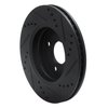 E-Line Drilled & Slotted Black Brake Rotor, 2003-2010 GM, Position: Front Left - image 4
