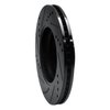 E-Line Drilled & Slotted Black Brake Rotor, 2003-2010 GM, Position: Front Right - image 2