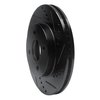 E-Line Drilled & Slotted Black Brake Rotor, 2003-2010 GM, Position: Front Right - image 3