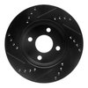 E-Line Drilled & Slotted Black Brake Rotor, 2003-2010 GM, Position: Front Right - image 4
