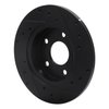 E-Line Drilled & Slotted Black Brake Rotor, 2004-2012 GM, Position: Rear Left - image 4