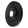 E-Line Drilled & Slotted Black Brake Rotor, 2006-2010 GM, Position: Front Right - image 2