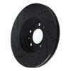 E-Line Drilled & Slotted Black Brake Rotor, 2006-2010 GM, Position: Front Right - image 4