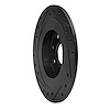 E-Line Drilled & Slotted Black Brake Rotor, 1990-2003 Ford/Lincoln/Mercury/Mazda, Position: Rear Right - image 1