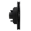 E-Line Drilled & Slotted Black Brake Rotor, 1970-1972 Ford/Lincoln/Mercury/Mazda, Position: Front Right - image 3